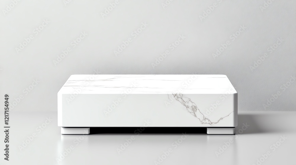 Minimalist white electronic device with sleek design and subtle marble pattern, on a light gray background Minimalist white electronic device with sleek design and subtle marble pattern, on a light gray background