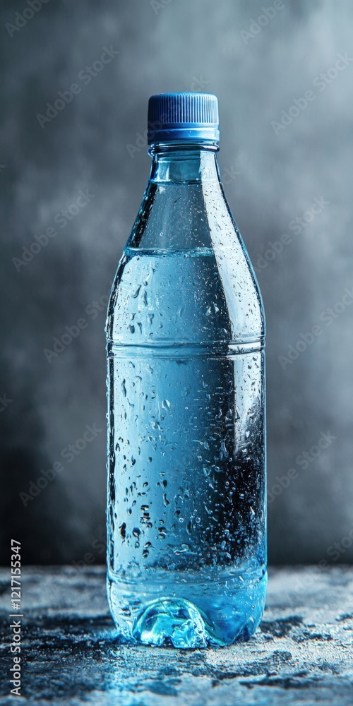 Botella de Agua: Blue Mineral Water Bottle for Healthy Hydration Botella de Agua: Blue Mineral Water Bottle for Healthy Hydration