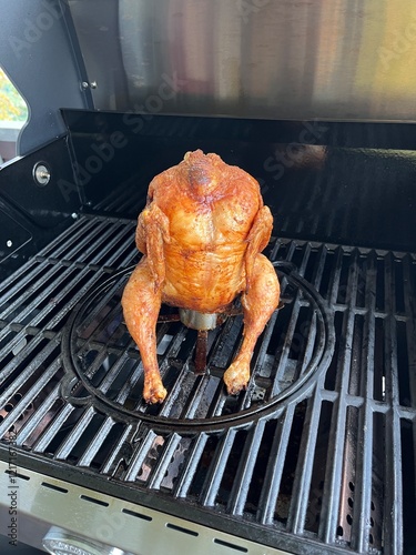 beer can chicken on the grill