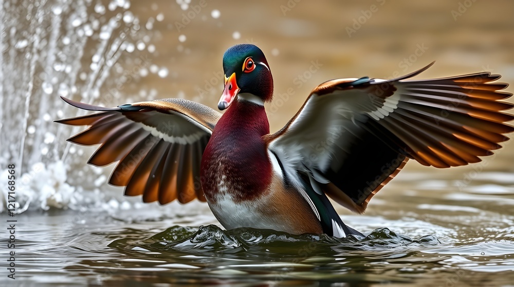 Obraz premium duck in the water