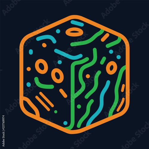  customer insights to inform artificial intelligence logo design, Unique Logo Featuring Abstract Shapes To Convey The Power Of AI
