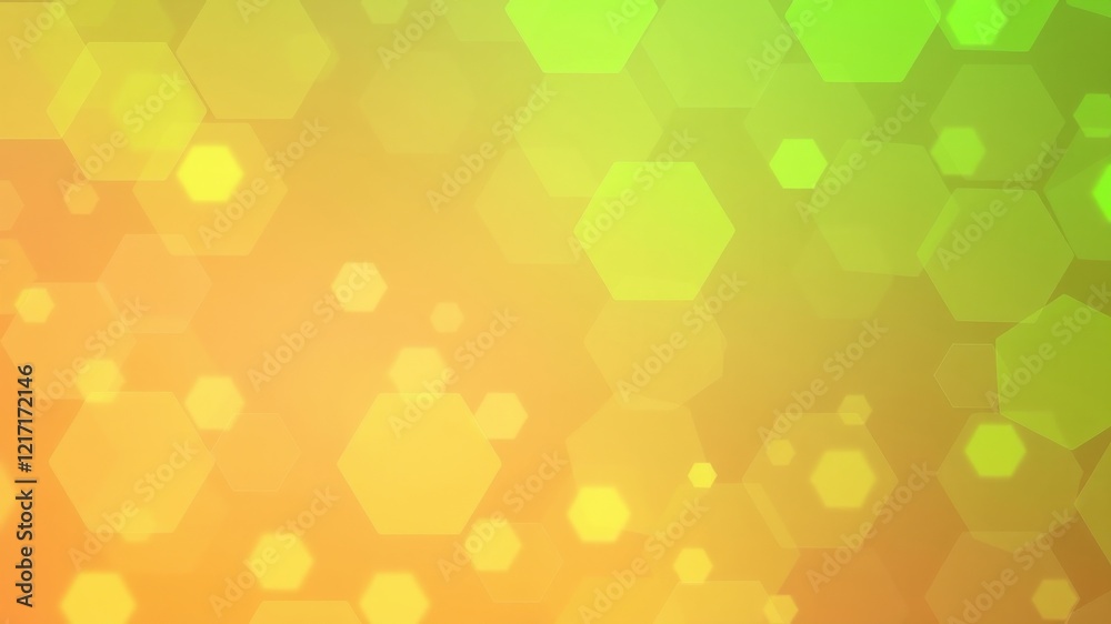 Abstract Hexagon Shape Gradient Background with Yellow and Green Hues Abstract Hexagon Shape Gradient Background with Yellow and Green Hues