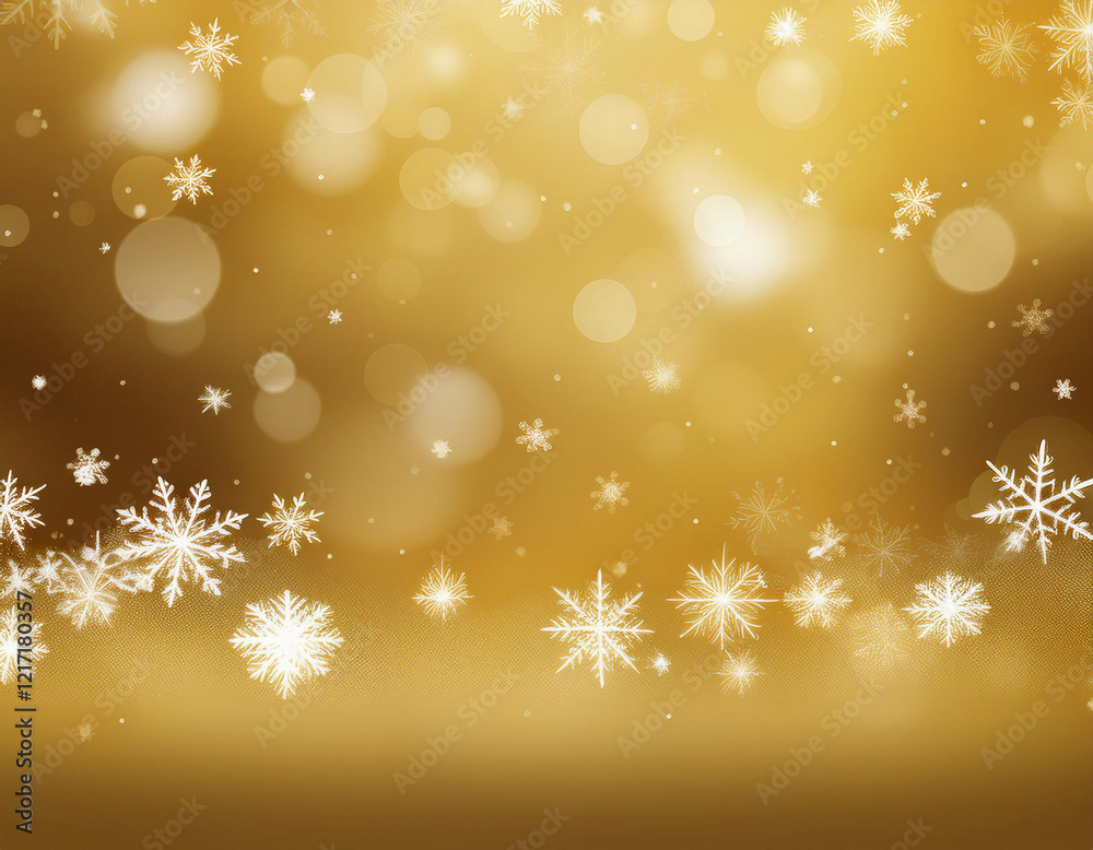 A golden and shimmering winter wonderland scene with falling snowflakes and twinkling lights, creating a magical and festive atmosphere. A golden and shimmering winter wonderland scene with falling snowflakes and twinkling lights, creating a magical and festive atmosphere.