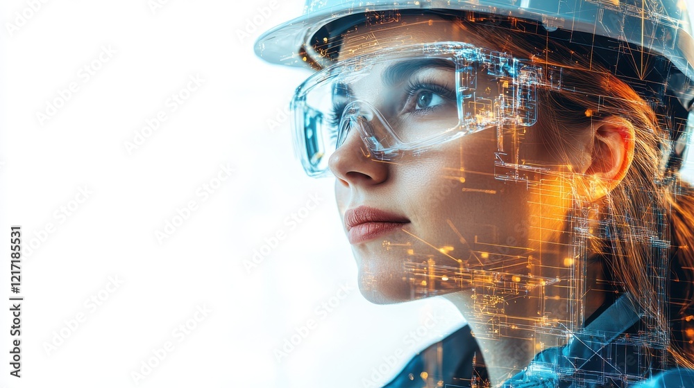 Obraz premium Future Engineer: Innovating with Advanced Technology