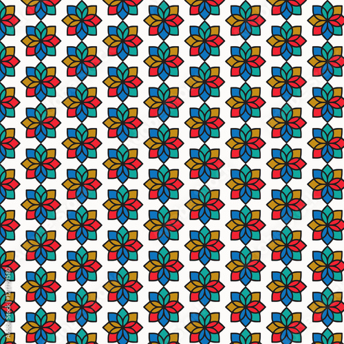 Pattern design art with color