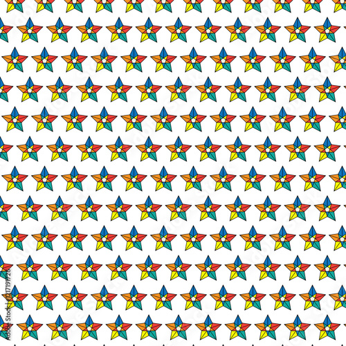 Pattern design art with color