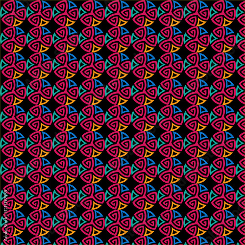 Pattern design art with color