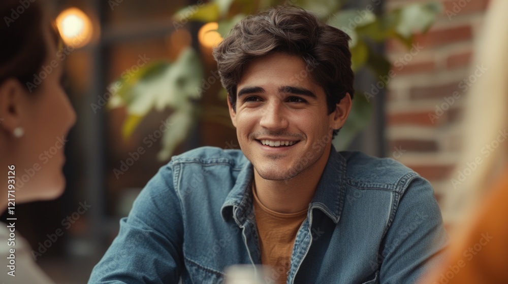 Fototapeta premium Man enjoying wine