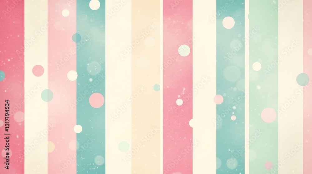 Pastel stripes background with bokeh circles. Pastel stripes background with bokeh circles.