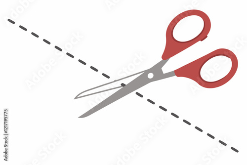 scissors with ribbon