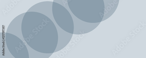 A Mesmerizing Interplay of Overlapping Circular Forms, Creating a Rhythmic Dance of Transparency and Depth

