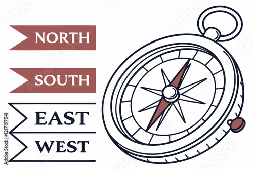 compass rose and compass