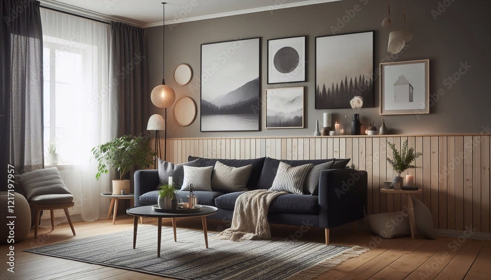 Fototapeta premium Gemütliches Wohnzimmer