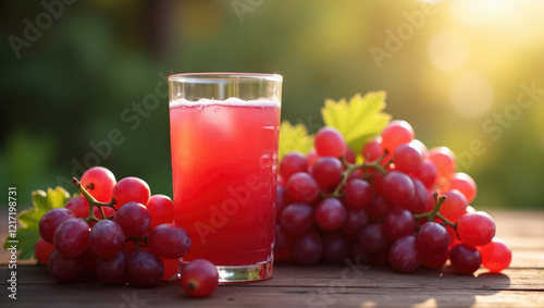 Wallpaper Mural Refreshing Glass of Grape Juice with Deep Purple Hue Torontodigital.ca