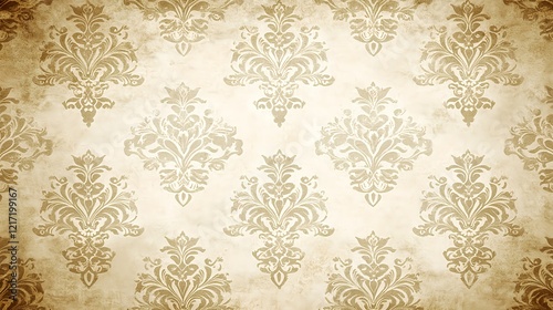 Elegant Damask Pattern in Muted Soft Tones for Stylish Decor