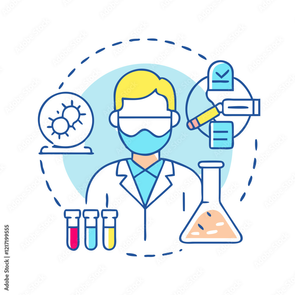 clinical researcher icon, clinical researcher vector illustration-simple illustration of clinical researcher, perfect for clinical researcher logos and icons clinical researcher icon, clinical researcher vector illustration-simple illustration of clinical researcher, perfect for clinical researcher logos and icons