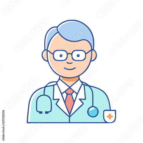 general practitioner icon, general practitioner vector illustration-simple illustration of general practitioner, perfect for general practitioner logos and icons