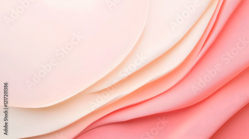 A delicate abstract card design showcasing a pink watercolor background with sweeping brushstrokes and light pastel hues. The gradient transitions from rich pinks to softer tones, creating a sense of