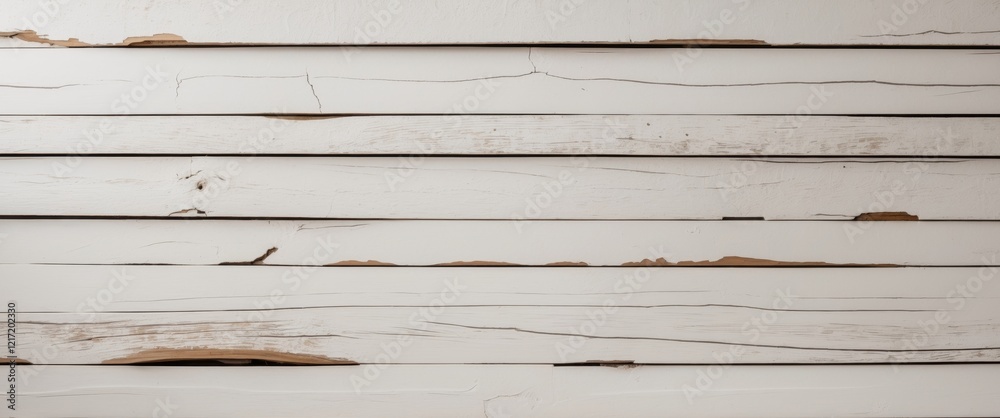Obraz premium Wooden background with textured white wood planks for rustic designs and creative mockups.
