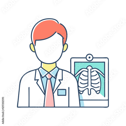 radiologist icon, radiologist vector illustration-simple illustration of radiologist, perfect for radiologist logos and icons