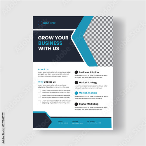 flyer. newest trendy creative corporate multipurpose minimal official business advertising magazine poster flyer with creative corporate trendy geometric shape template print design 