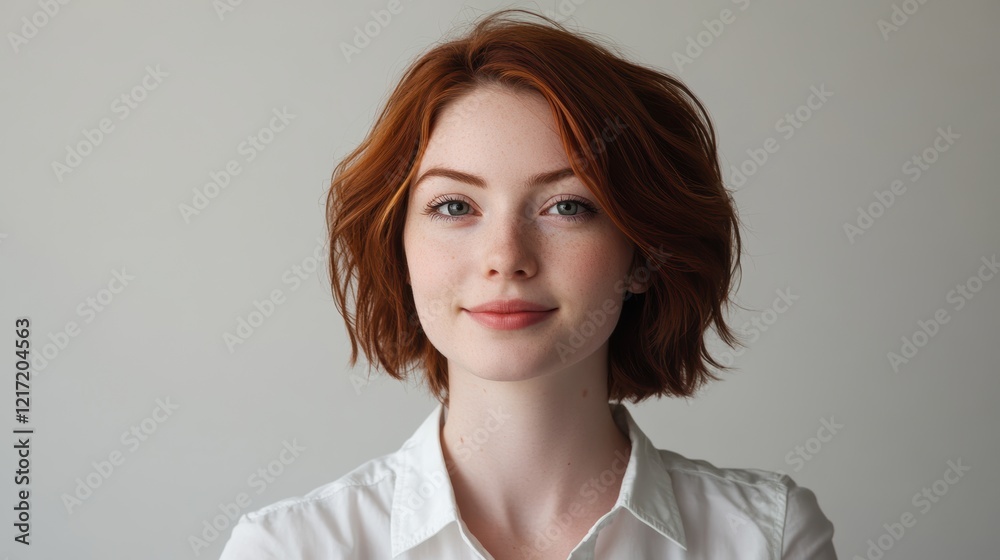 Fototapeta premium Young Woman with Red Hair
