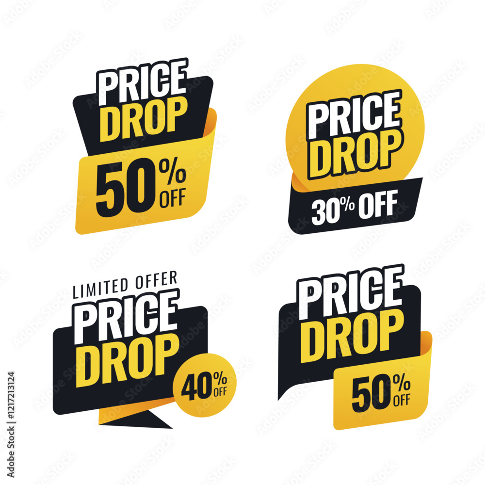 Pack de Pegatinas de Descuento | Stickers para Ofertas y Promociones