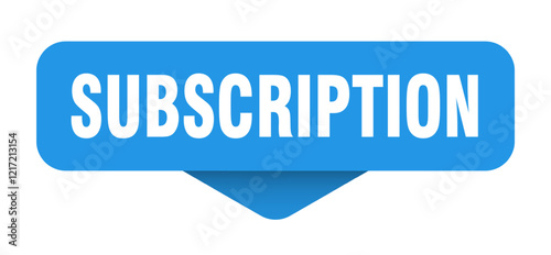 subscription sticker. subscription sign on transparent background
