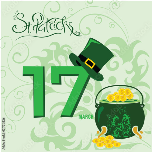 St. Patrick's day event illustration