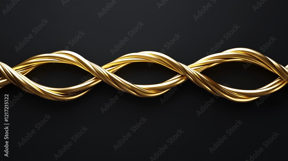 Elegant Gold Lines in High Resolution with Geometric Design Elements