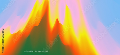 Background with burning flame. Abstract background with smooth gradient of colours. Vector illustration for banner, poster, postcard, flyer or cover.