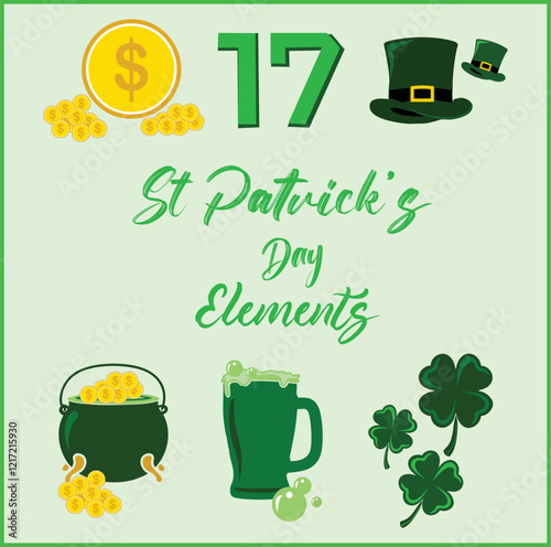 St Patricks day icons