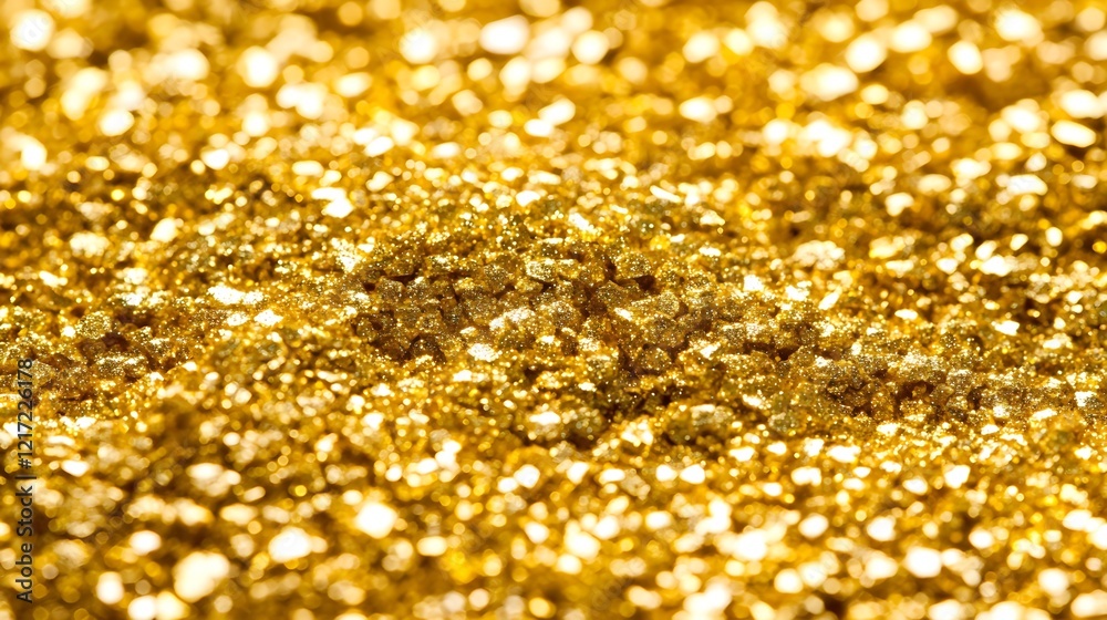 Festive Golden Sparkles on a Black Background High Quality Image Festive Golden Sparkles on a Black Background High Quality Image