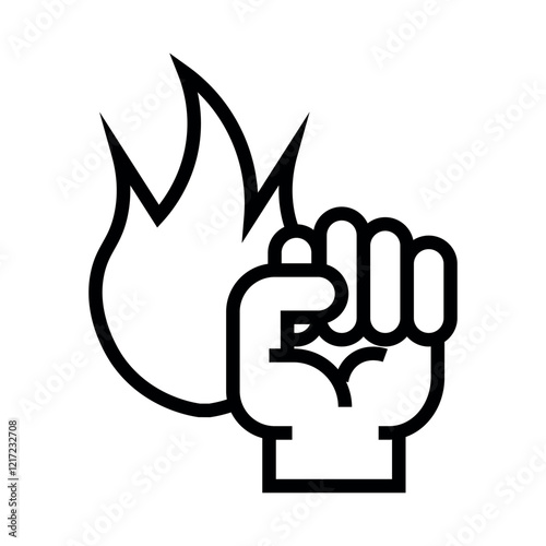 Resist vector icon