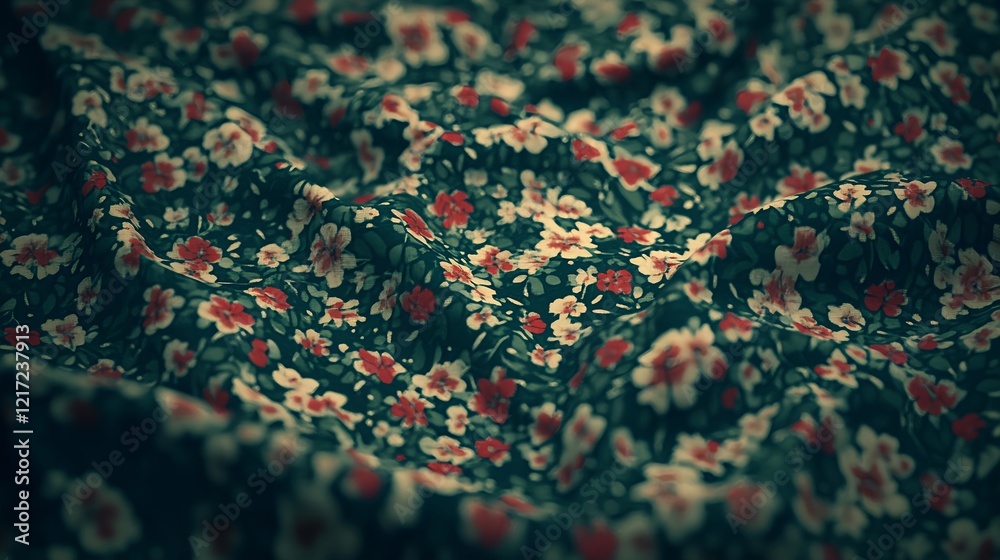 Obraz premium Classic Vintage Floral Pattern in Muted Pastels on Fabric Surface