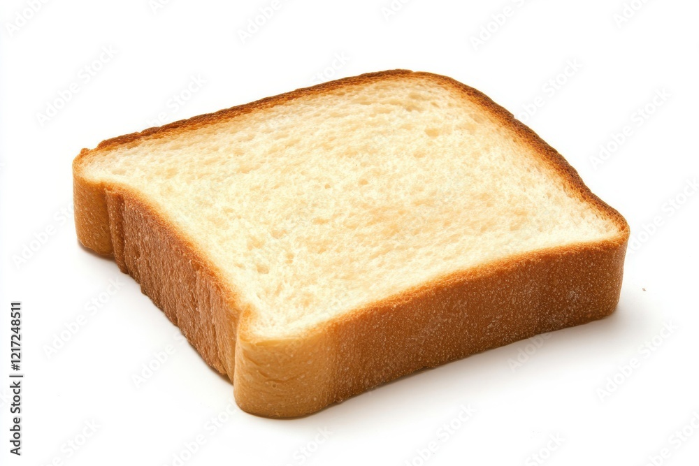 Creamy peanut butter lavishly spread on fresh bread slice isolated on pristine backdrop Creamy peanut butter lavishly spread on fresh bread slice isolated on pristine backdrop
