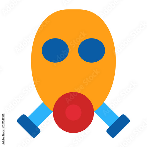 Gas Mask Icon Style