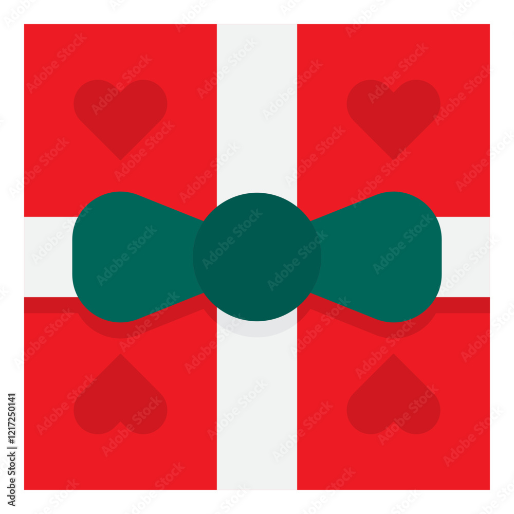 gift box with hearts