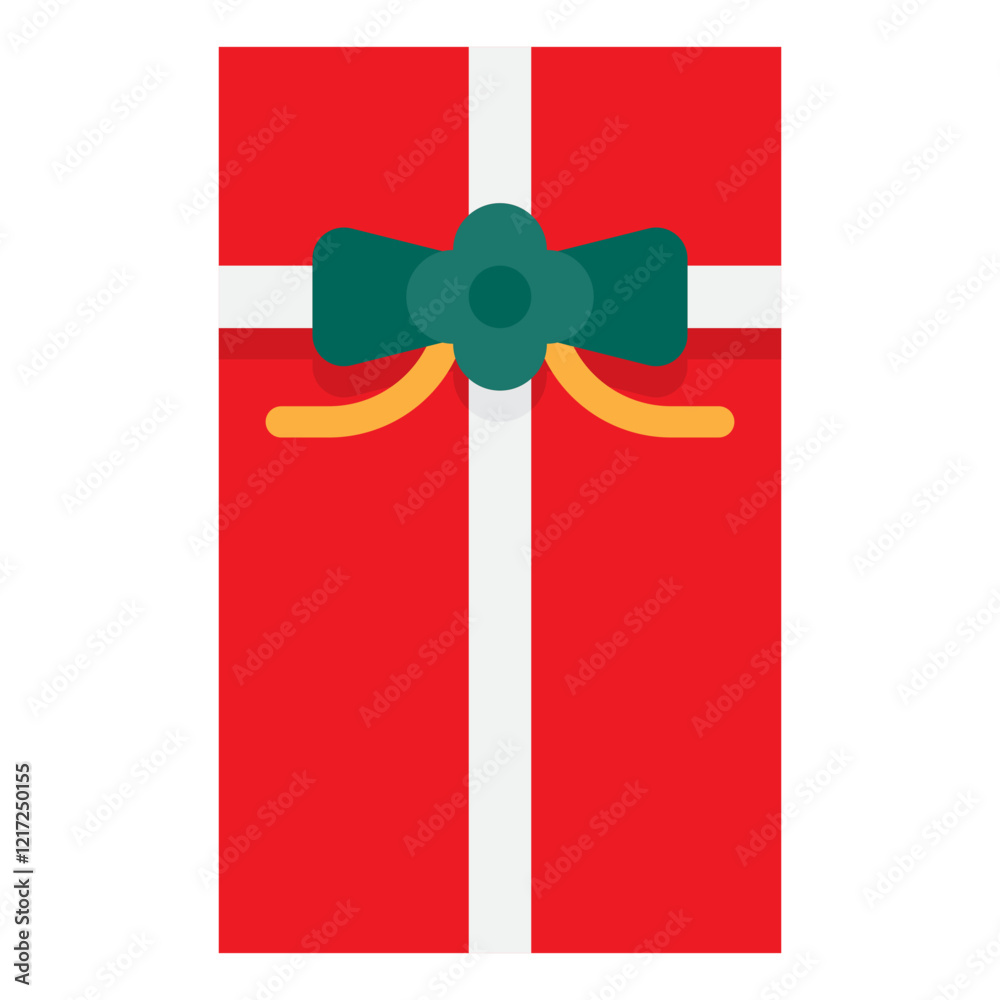 red gift box with bow