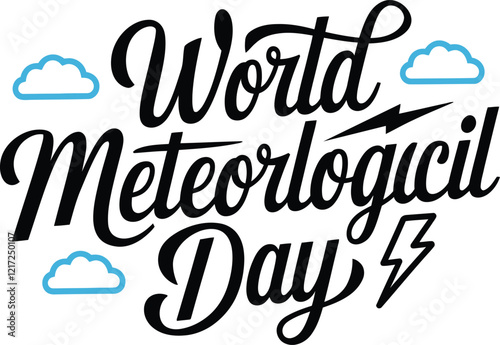 World Meteorological Day typography design vector illustration 
