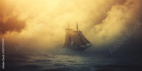Ghost Ship in the Mist