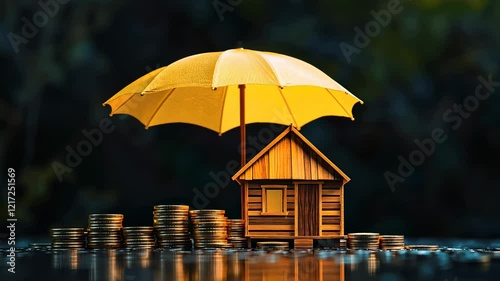 Wallpaper Mural The Umbrella Protecting House Torontodigital.ca