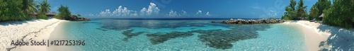 Rasdhoo, a small island, is highlighted by the colors of Maldives