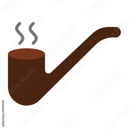 Smoking Pipe Icon Style