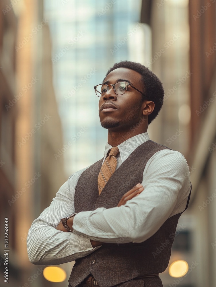 Man in Suit Standing Man in Suit Standing