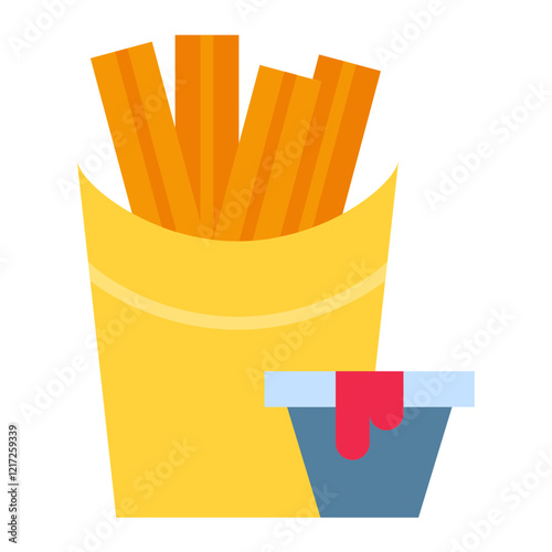 Churros Icon Style