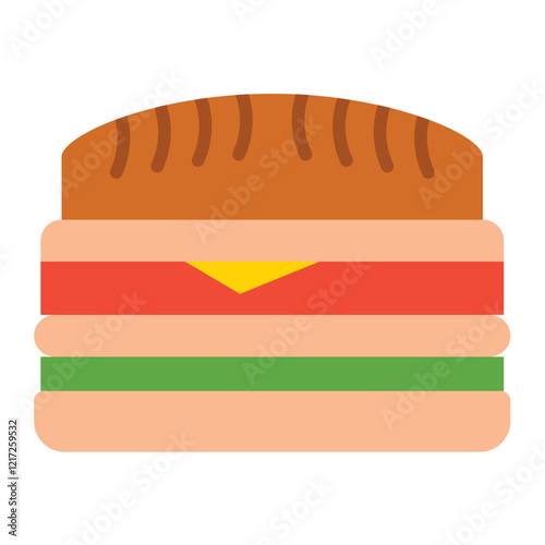 Cuban Sandwich Icon Style