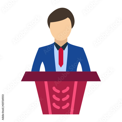 Giving Speech Icon Style