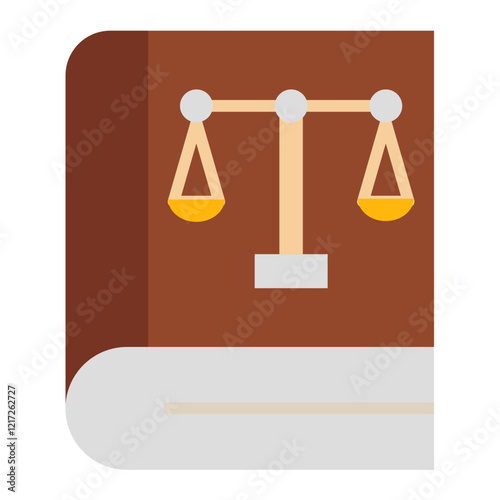 Law Book Icon Style
