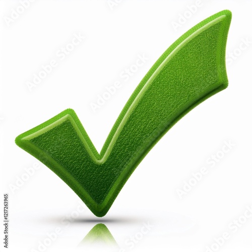 Wallpaper Mural green check mark isolated Torontodigital.ca